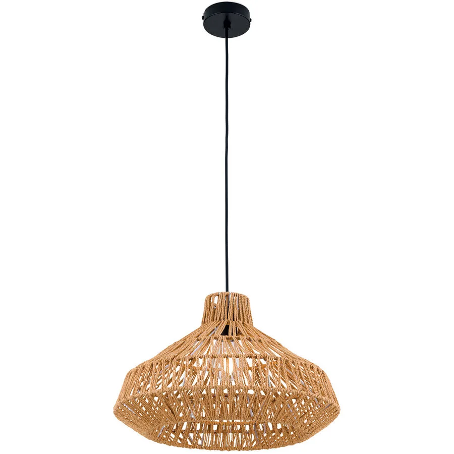 Pendellampe Basket Schwarz Stahl 26 cm