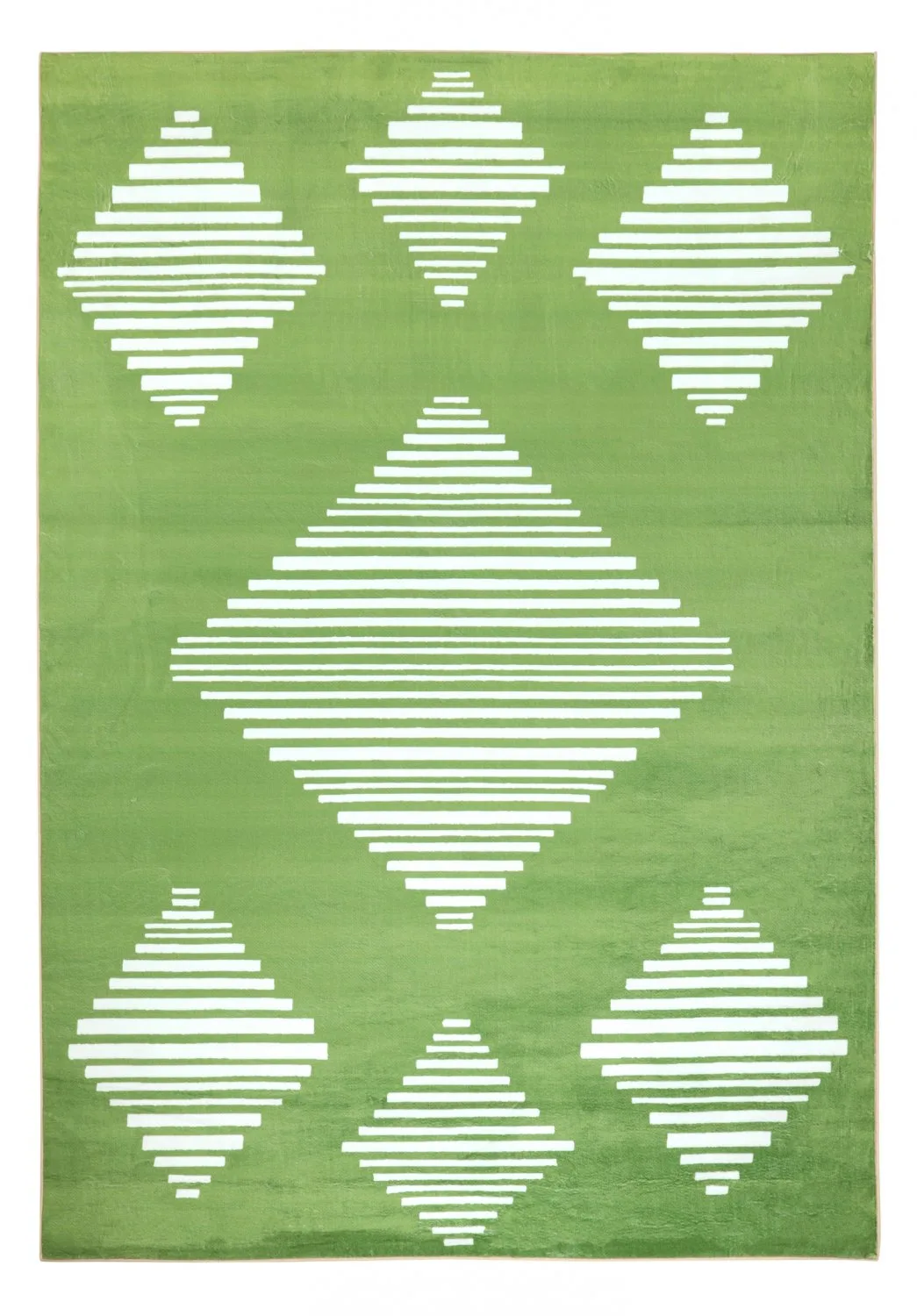 Wilton-teppe - Carmen (grønn/hvit) (Størrelse: 200 x 280 cm)