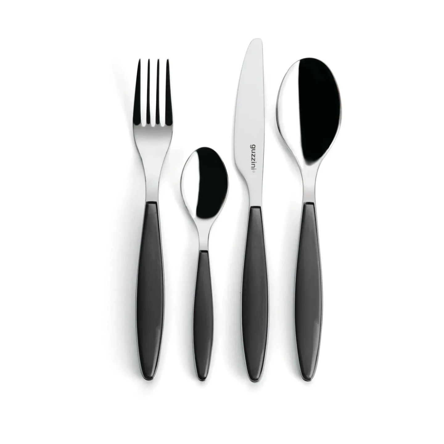 Guzzini Feeling Besteckset Grey, 24-teilig