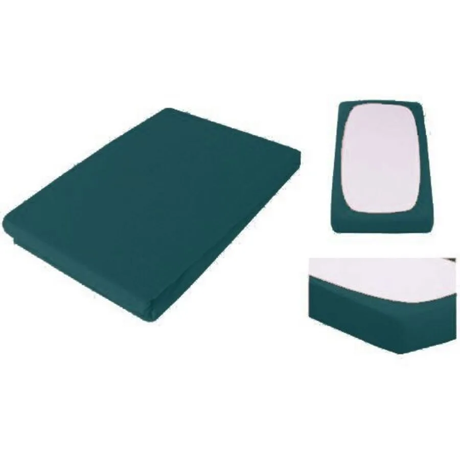 Living Home Fixleintuch Boxspring Premium Petrole Baumwolle/Kunstfaser 200 x 200 cm - Material: 97% Baumwolle, 3% Elasthan