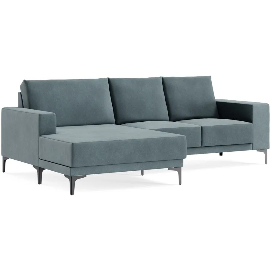 Ecksofa Bivio Links ADORE - 56 petrol B 246 T 152 cm - Möbel Konfigurator: Traummöbel individuell zusammenstellen