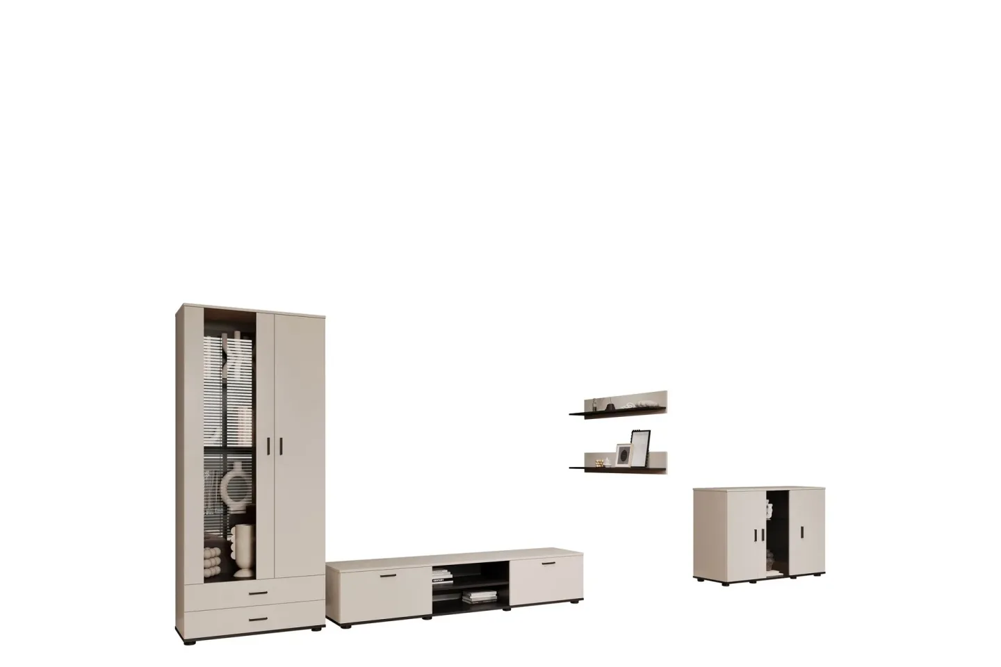 Lyrosen Möbelset För Vardagsrum - Beige