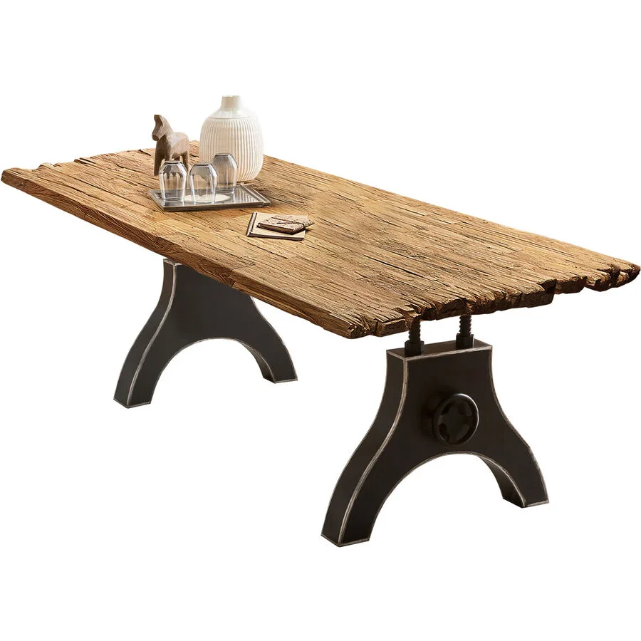Esstisch Anter natur Recyceltes Teak massiv Massivholz B 240 T 100 cm