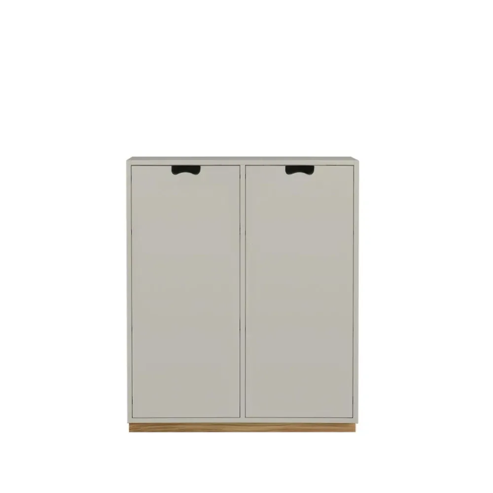 Asplund Snö E Schrank Light grey, eichensockel, verdeckte türen, 30 cm