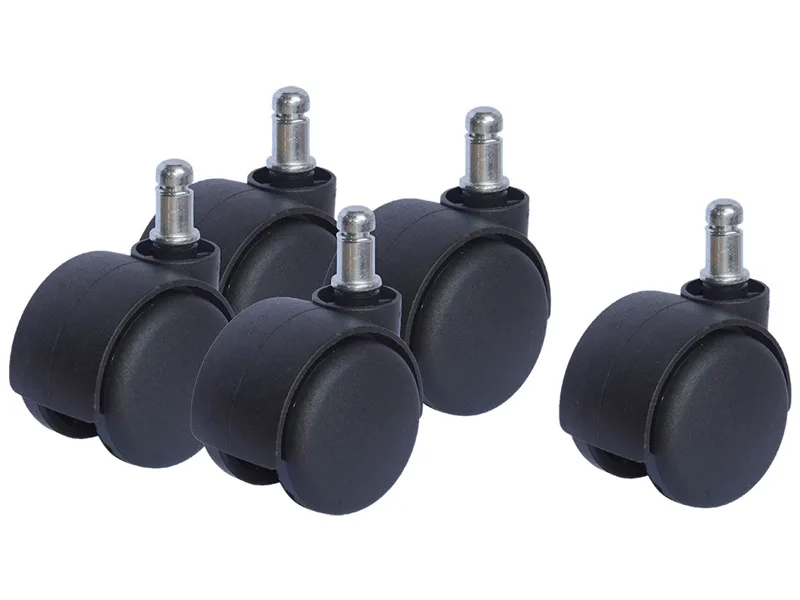 Räder 5er-Set CASTORS Schwarz