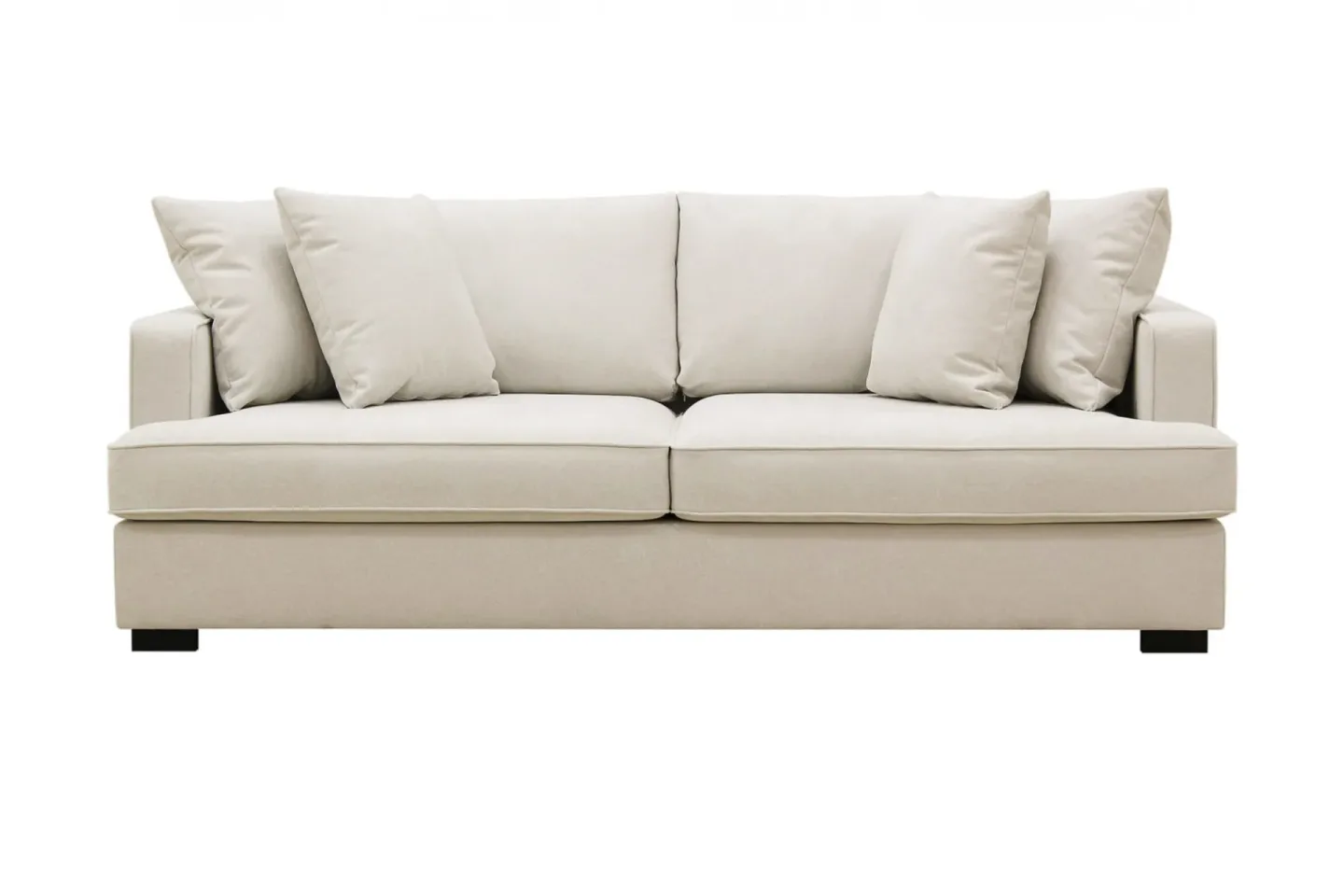 Rossita 3-sits Djup Tygsoffa - Beige
