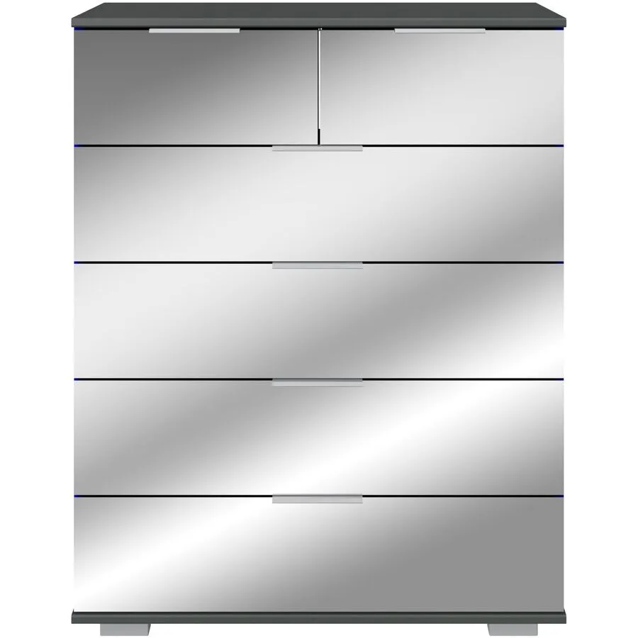 Kommode Peyton C Spiegelglas Holzwerkstoff B 82 H 102 cm