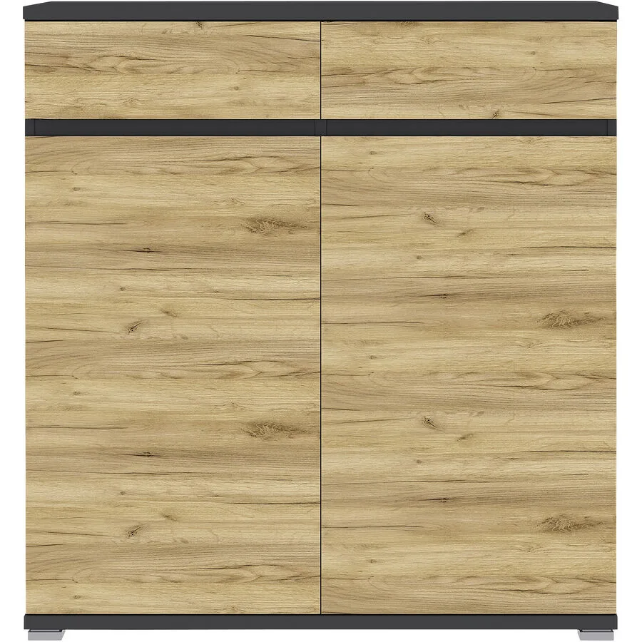 Schuhschrank Lissabon ll anthrazit/navarra Holzwerkstoff B 96 H 103 cm