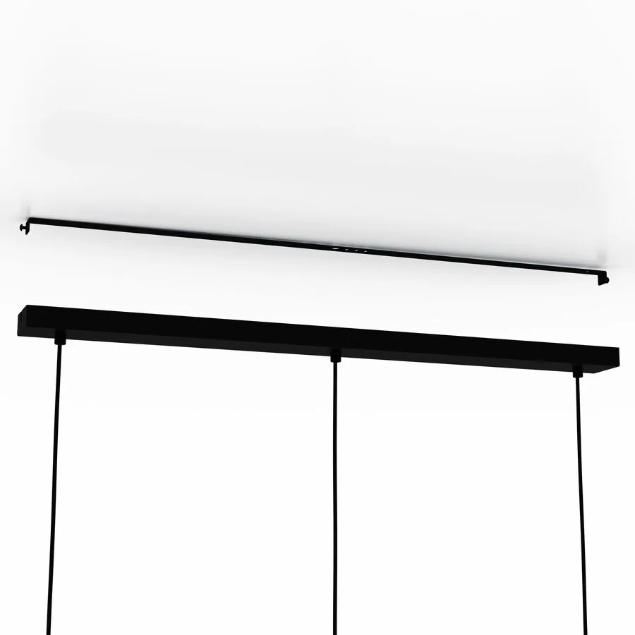 Eglo Pendellampe Evesham Braun/Schwarz Stahl/Holz 19.5 cm 110 cm - Material: Holz/Stahl