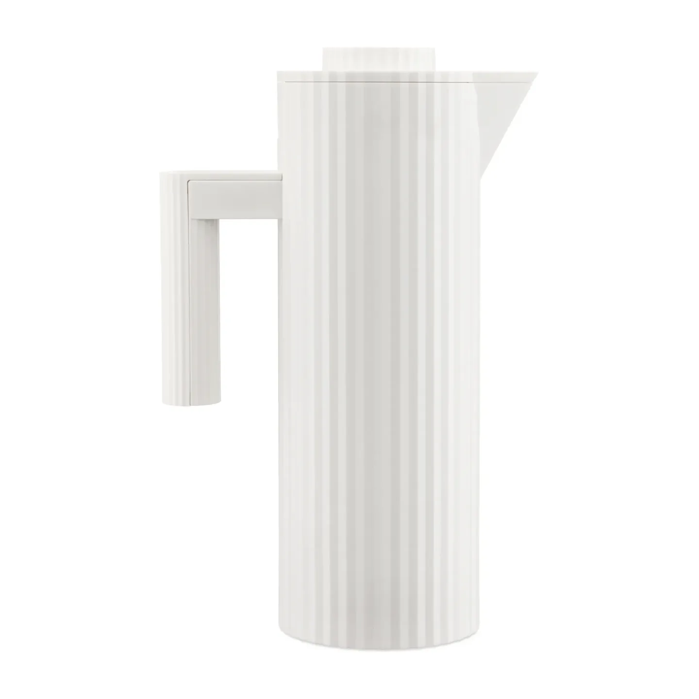 Alessi Plissé Thermoskanne 1 L Weiß