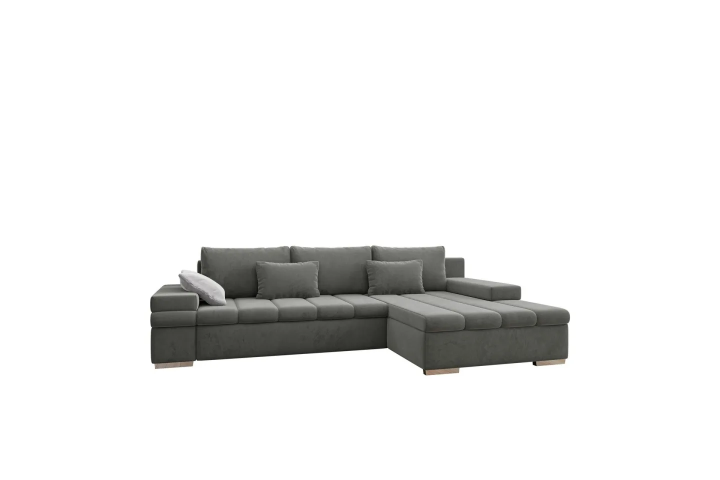 Naoma Bäddsoffa med Divan 4-sits - Grå