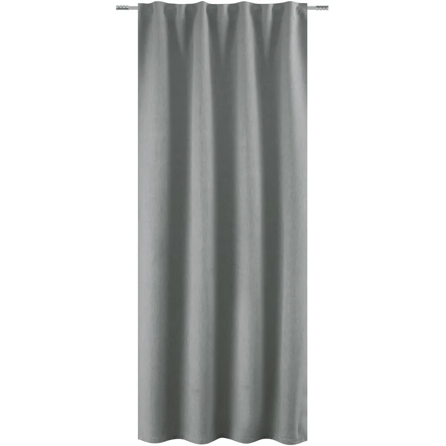 Vorhang Tina anthrazit 100% Polyester B 135 cm Blickdicht