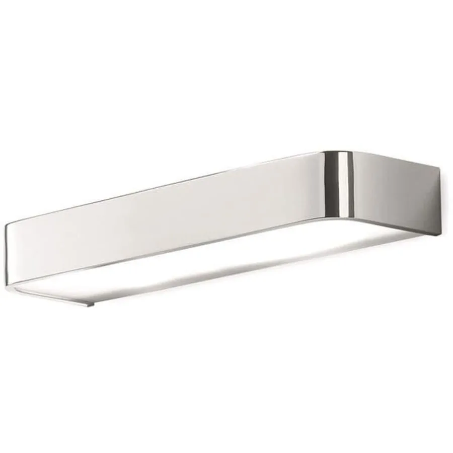 Wandlampe Enoch Grau Metall 60 cm 4.5 cm - Farbe: chrom - LED - LED Energiesparlampen