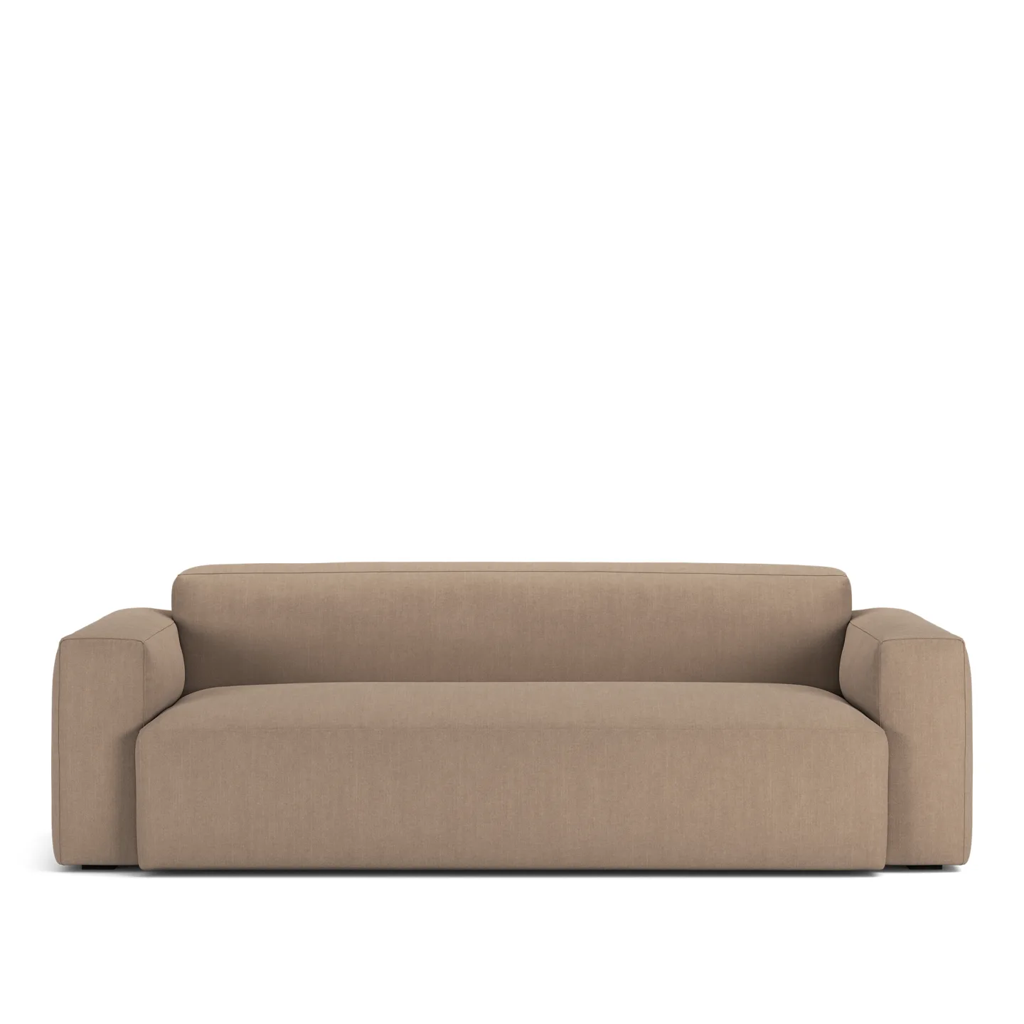 NOGA - Brick 2,5-Seater Sofa Shadow Khaki Fixed Upholstery - Soffor - Grå - Textilmaterial