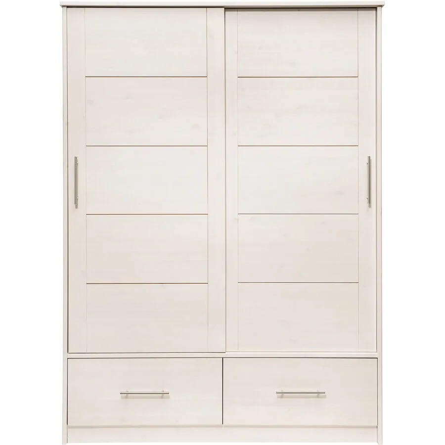 Kleiderschrank Iris weiss Kiefer B 145 cm