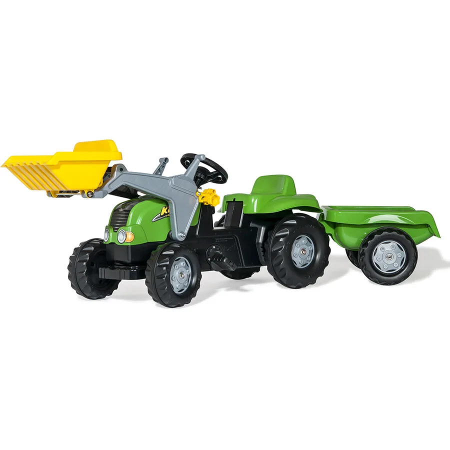 RollyKid-X Anhänger+Lader Rolly Toys Grün Kunststoff - Farbe: grün/schwarz