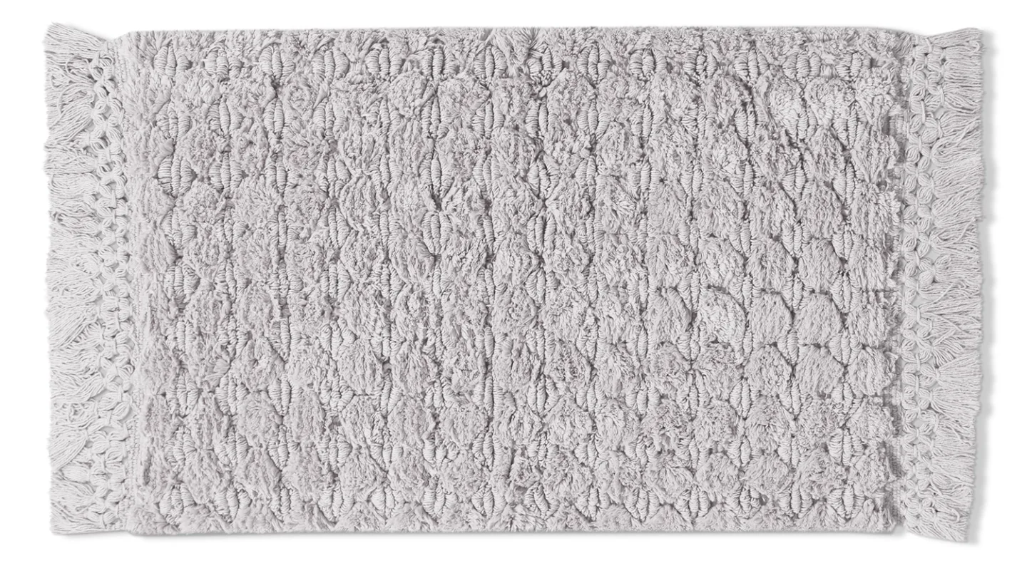 Baderomsmatte - Elvie (lysegrå) (Størrelse: 50 x 80 cm)