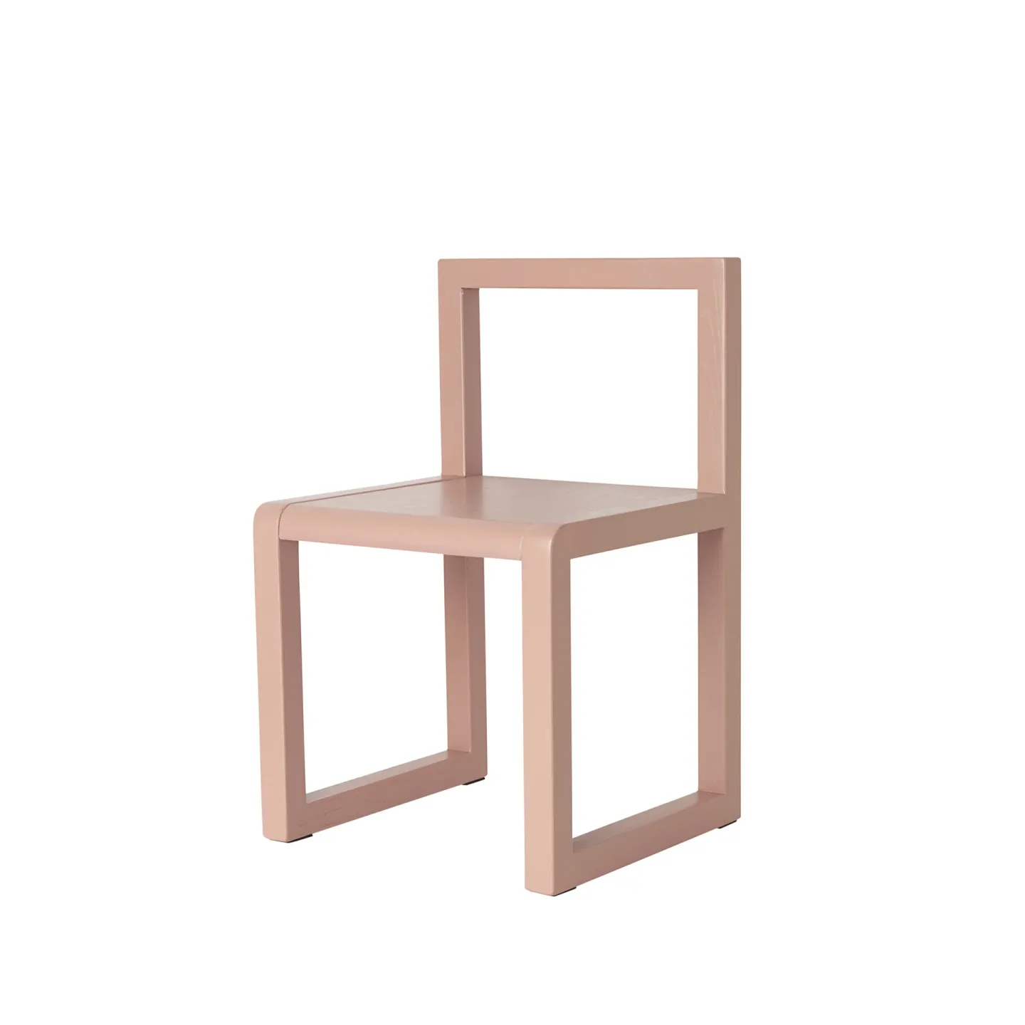 Ferm Living Little Architecht barnstol rose, askfanér