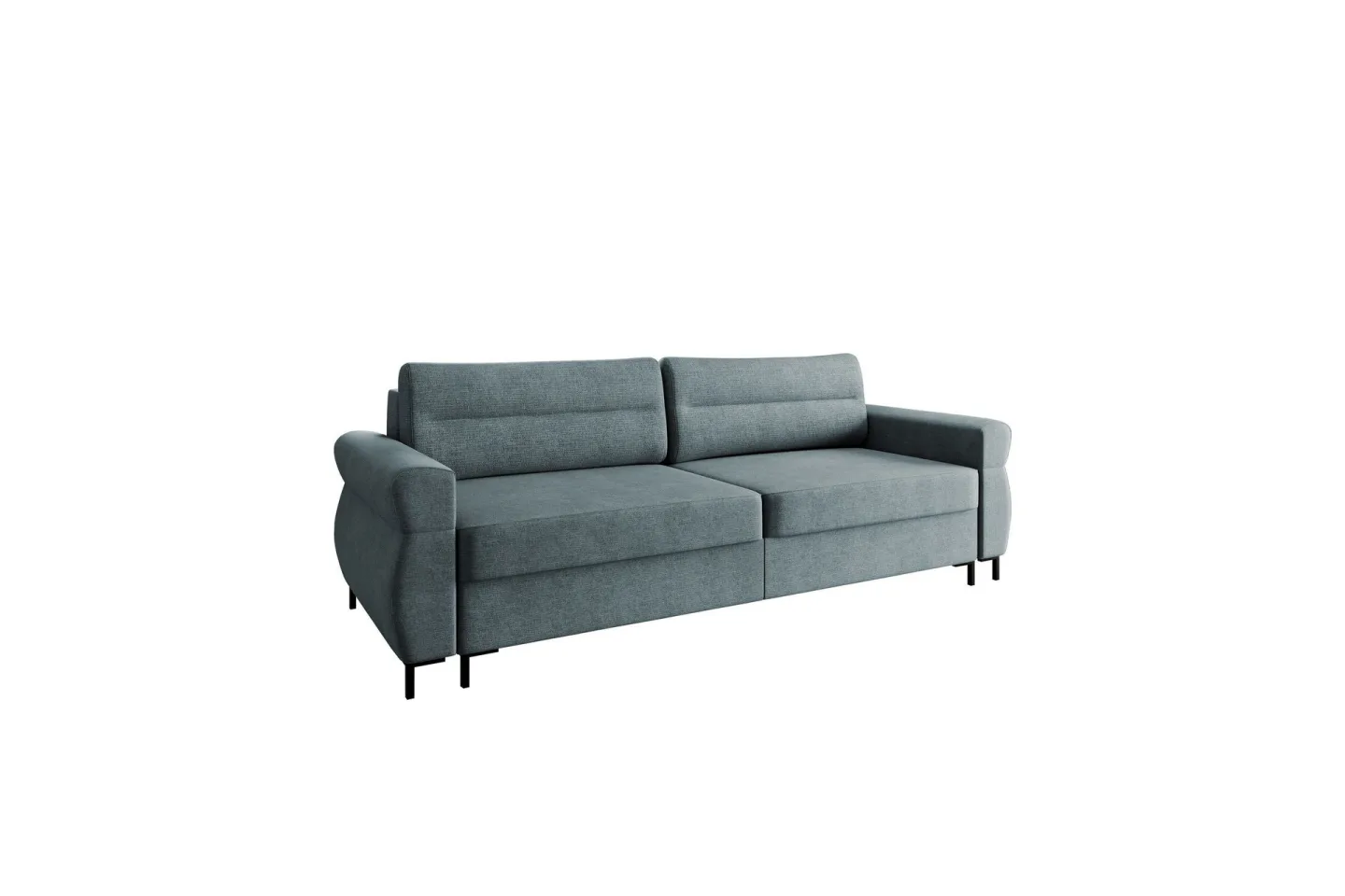 Busness Bäddsoffa 3-sits i Plysch - Grå