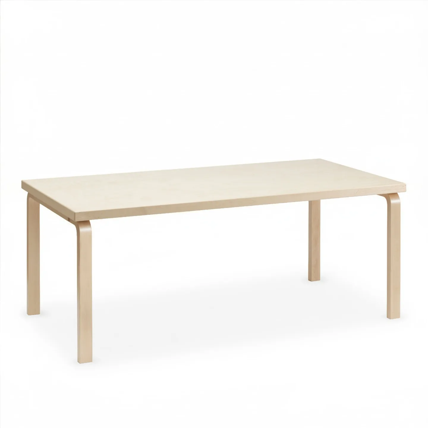 Artek - Aalto Table 83 björkfanér/klarlackad - Matbord - Alvar Aalto - Träfärgad - Trä
