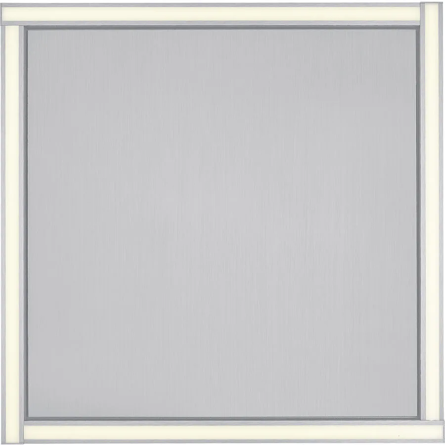 Designer-Deckenlampe Bankamp Line aluminium matt 52 cm - Material: Aluminium/Stahl - LED - Lichtfarbe: Extra warmweiss - LED Energiesparlampen