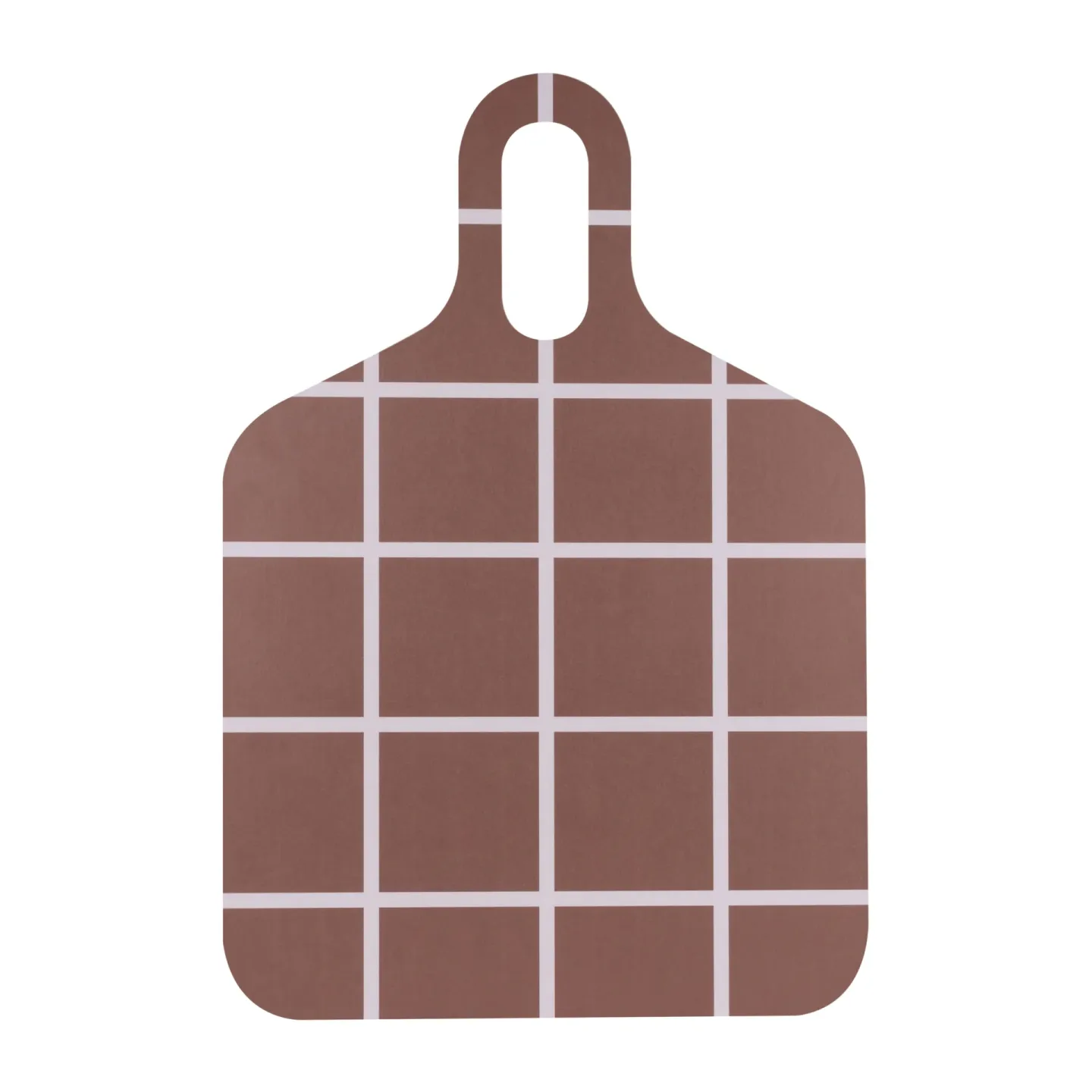 Muurla Checks & Stripes Tablett 30 x 44cm Brown-beige