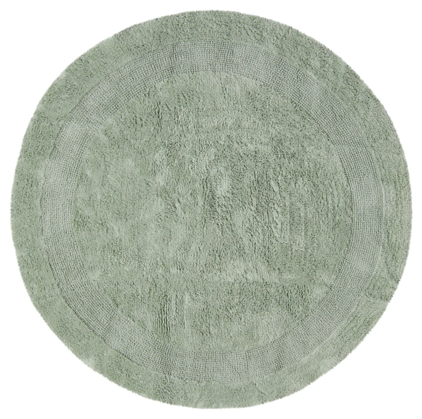 Rund baderomsmatte - Nila (lysegrønn) (Størrelse: Ø 120 cm)