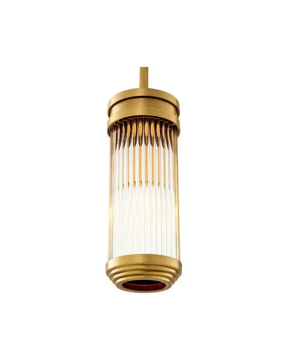 Rousseau Pendant Antique Brass