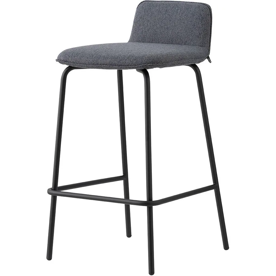 CONNUBIA Barhocker Riley Soft anthrazit Metall H 80 cm