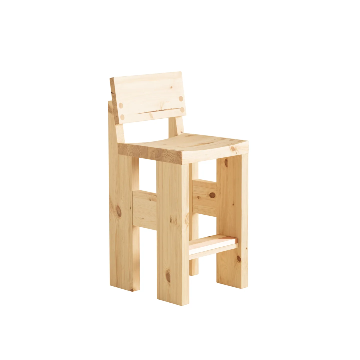 Vaarnii - 001 Bar Stool 65 - Barstolar - Fredrik Paulsen - Träfärgad - Trä