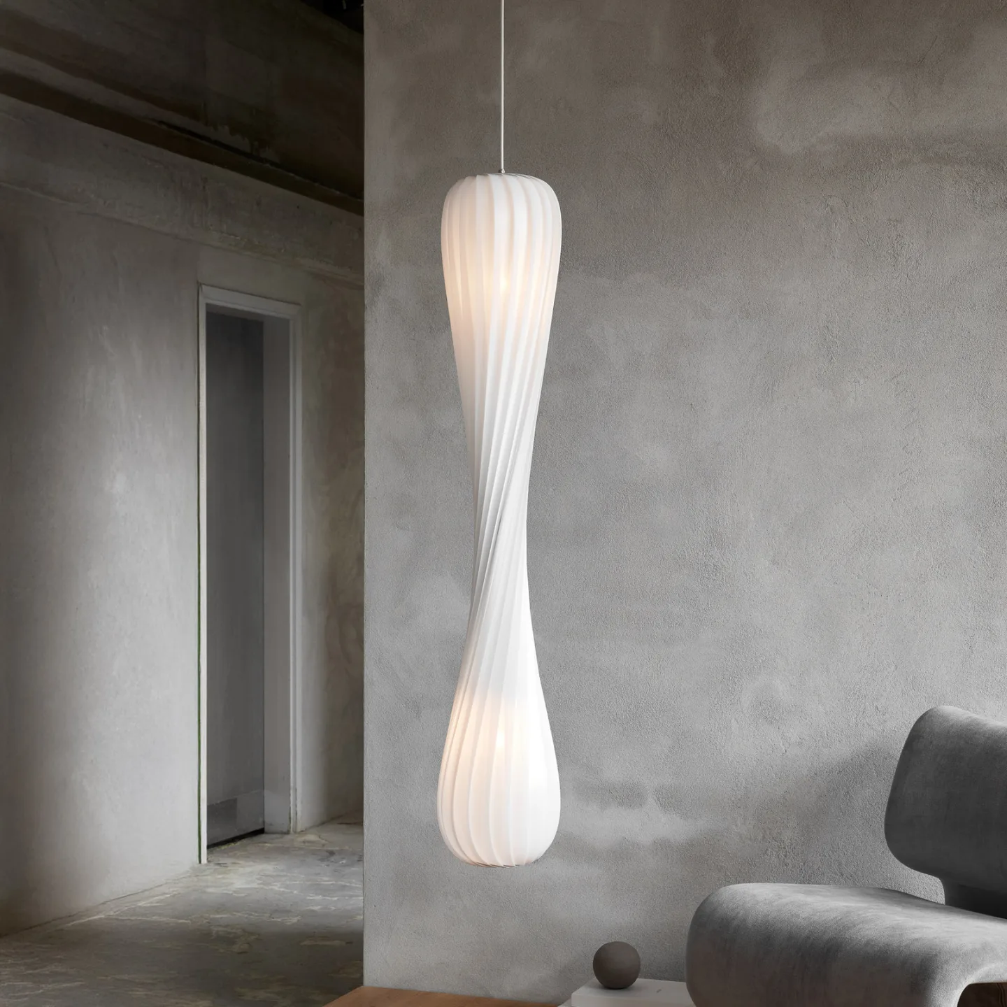 TR7 Pendelleuchte 25x145 PP Plastic White - Tom Rossau - Wohnzimmer - Kunststoff