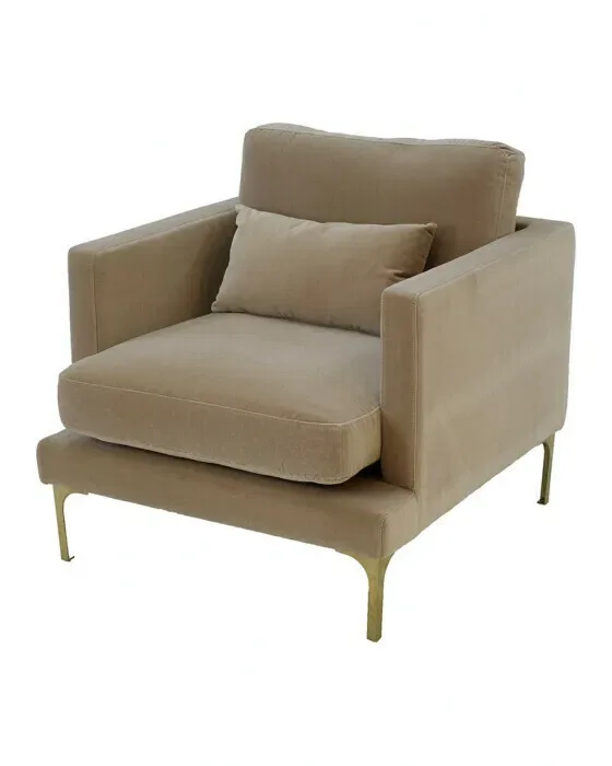 Bonham Armchair Ivory/Brass