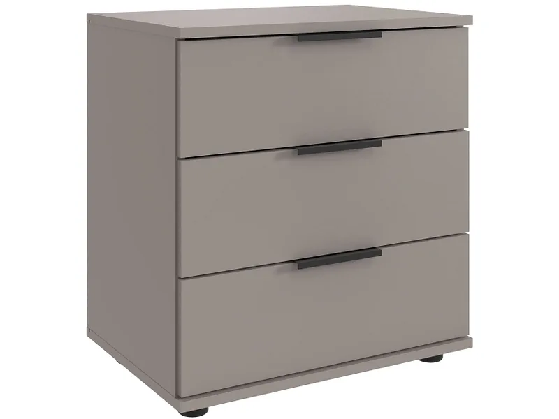 Nachttisch MIDNIGHT 3 Schubladen 52x38x58cm beige dekor