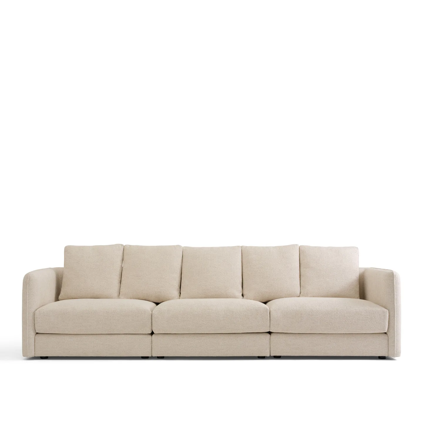 NOGA - Pavarotti 3-Seater, Fixed Cover, Cushion Variant 02, Lucinasco 20 - Soffor - Beige