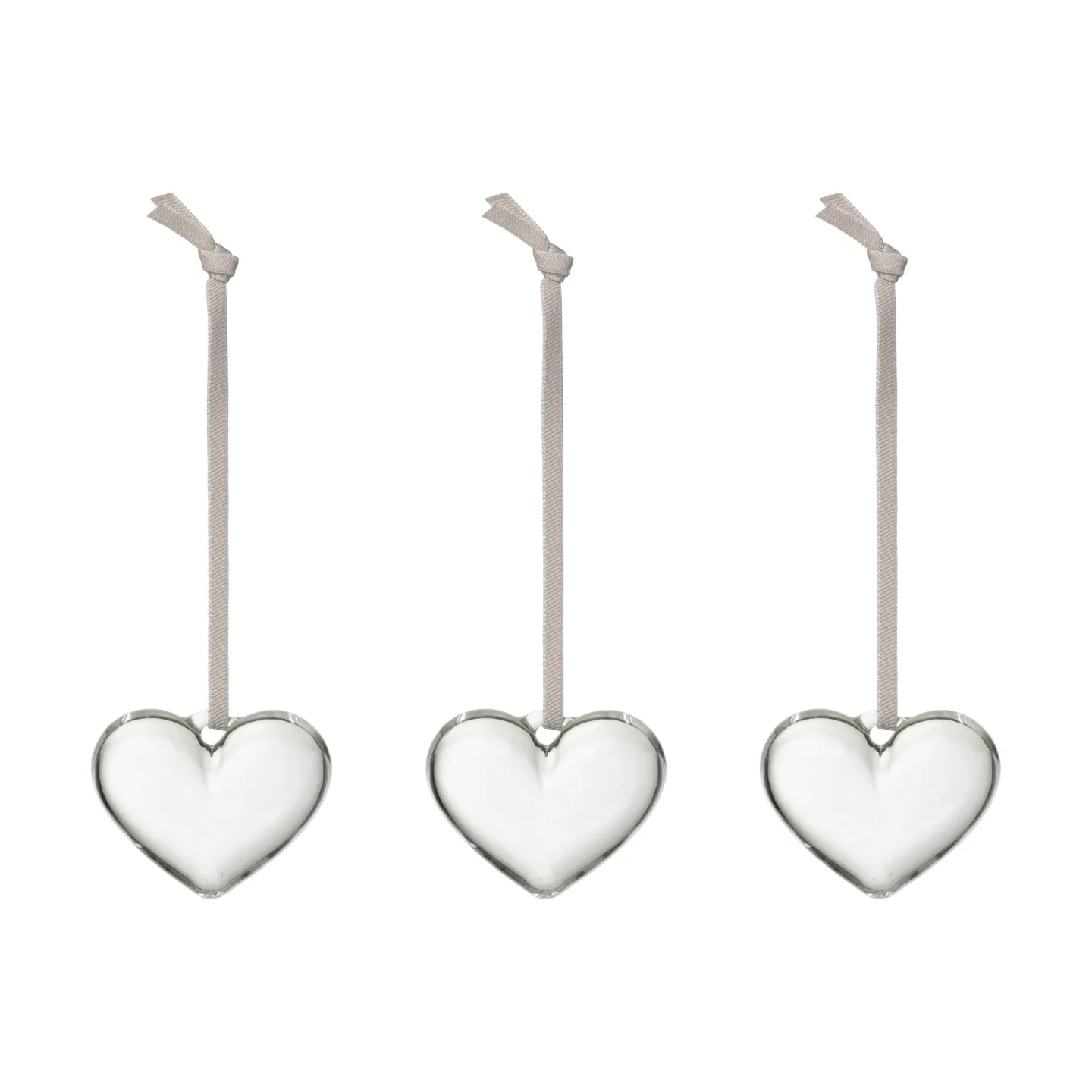 Iittala Iittala glashjärta Klar, 5 cm, 3-pack