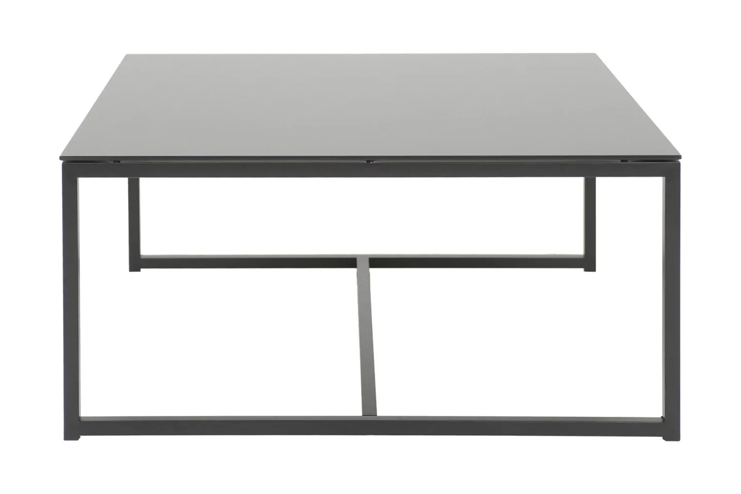 Ardler Soffbord 100 cm - Glas/Svart