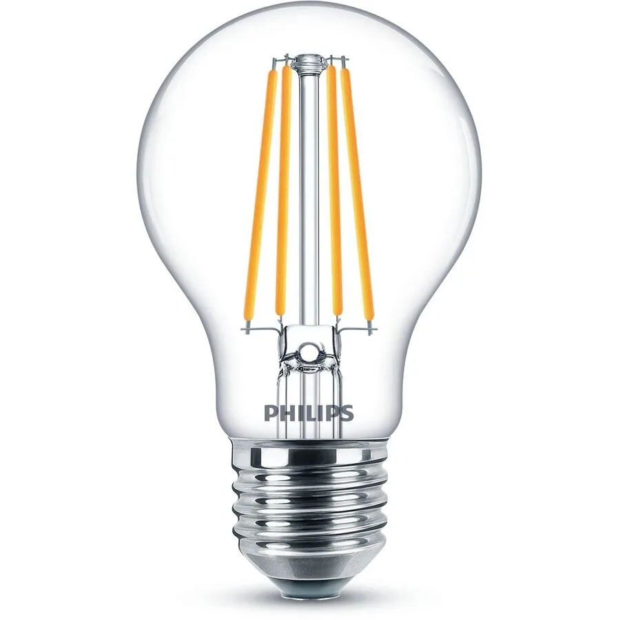 Leuchtmittel Philips Glas E27 8.5 W - Farbe: Transparent - LED - Lichtfarbe: Extra warmweiss - LED Leuchtmittel