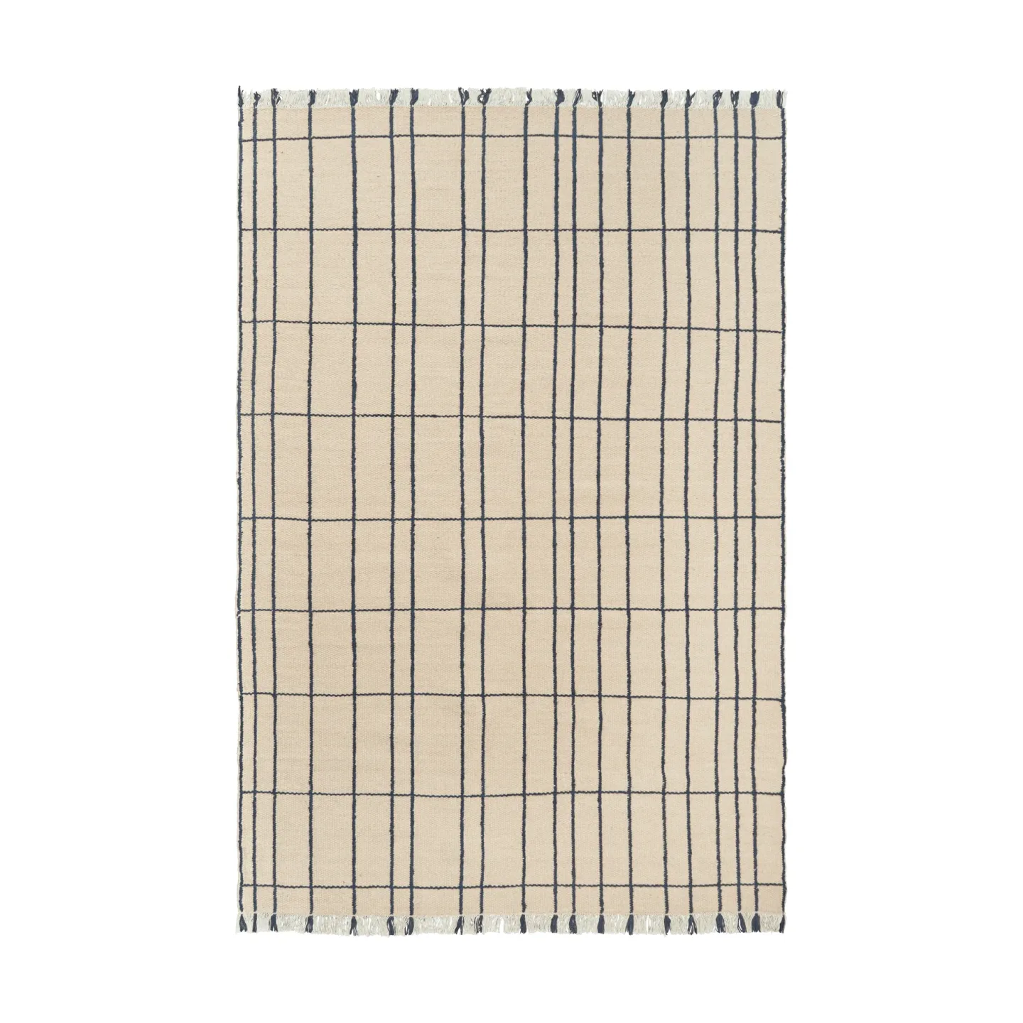 Ferm Living Späte Teppich Parchment-indigo, 200x300 cm