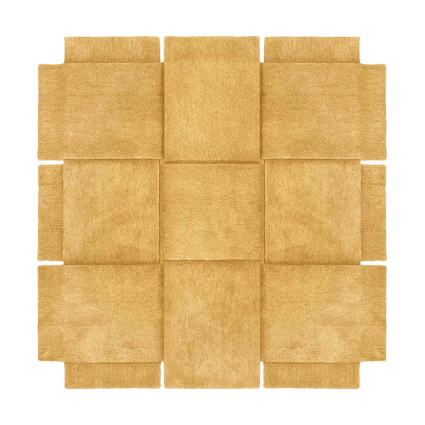 Design House Stockholm Basket Teppich yellow ochre 180x180 cm