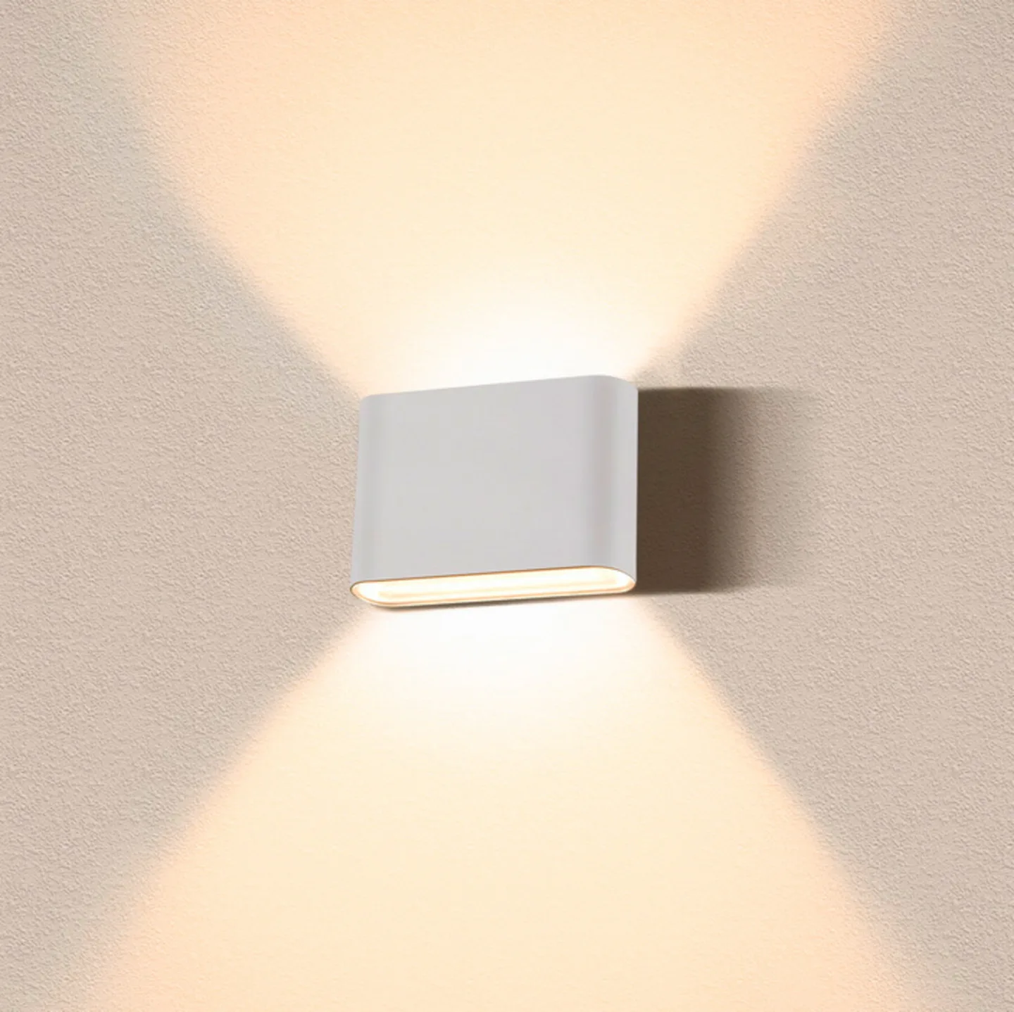 Oval 14 LED udendørs væglampe IP65 hvid - SLV - Moderne - Metal - Med flere lyskilder