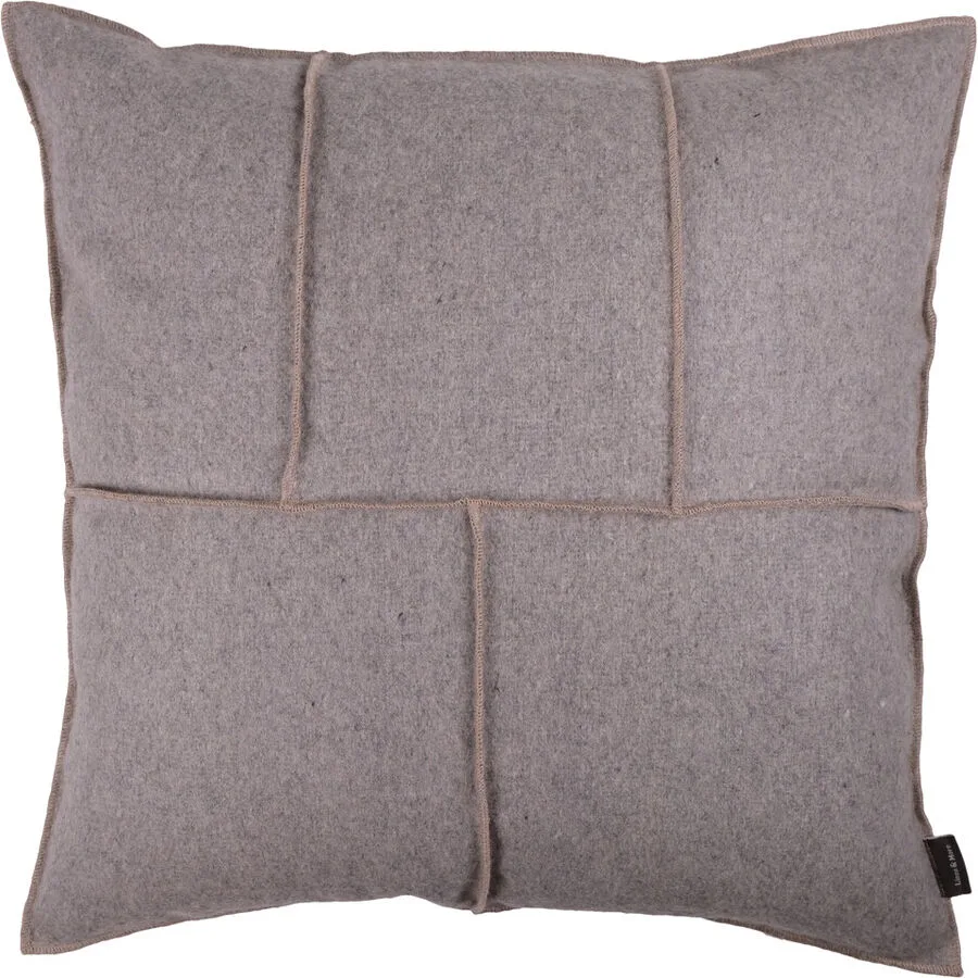 Zierkissen Tim Grau Wolle 45 cm 45 cm