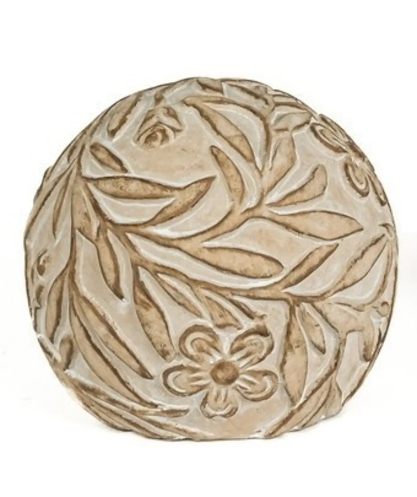 Decofinder Kugel Blätter und Blumen Sand Beige | Schubiger Möbel