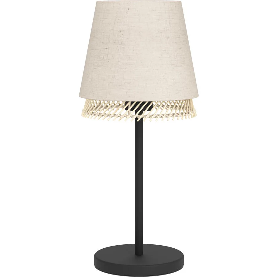 Eglo Tischlampe Tabley Schwarz Stahl 42.5 cm