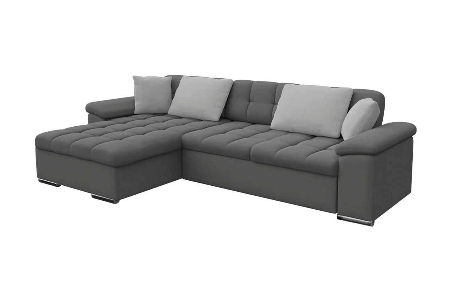 Camior Bäddsoffa m. Divan Förvaring 3-sits 227x129 - Grå