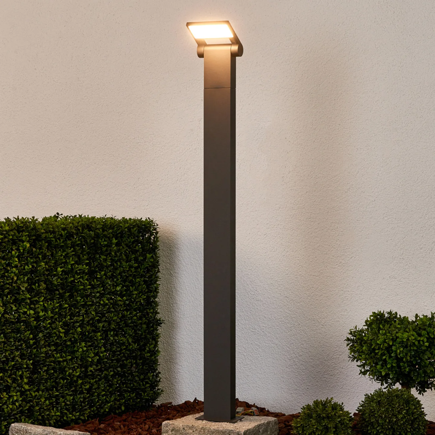 Marius LED Garten Leuchte H100 Graphite - Lucande - Modern - Metall - Einflammig