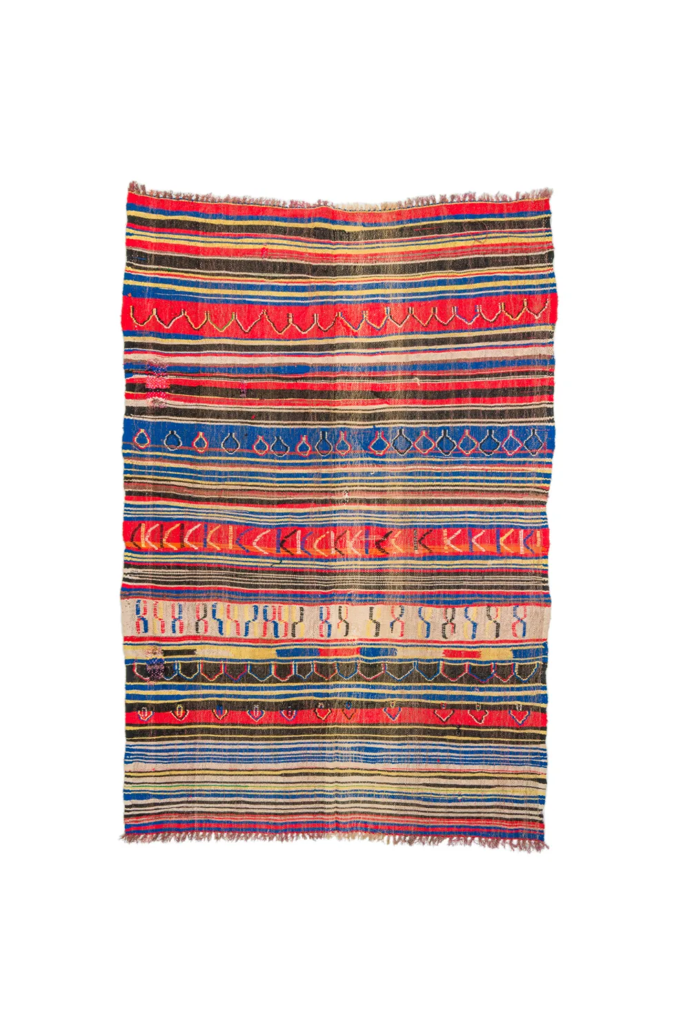 Marokkansk Boucherouite-teppe 165 x 235 cm (Størrelse: 165 x 235 cm)