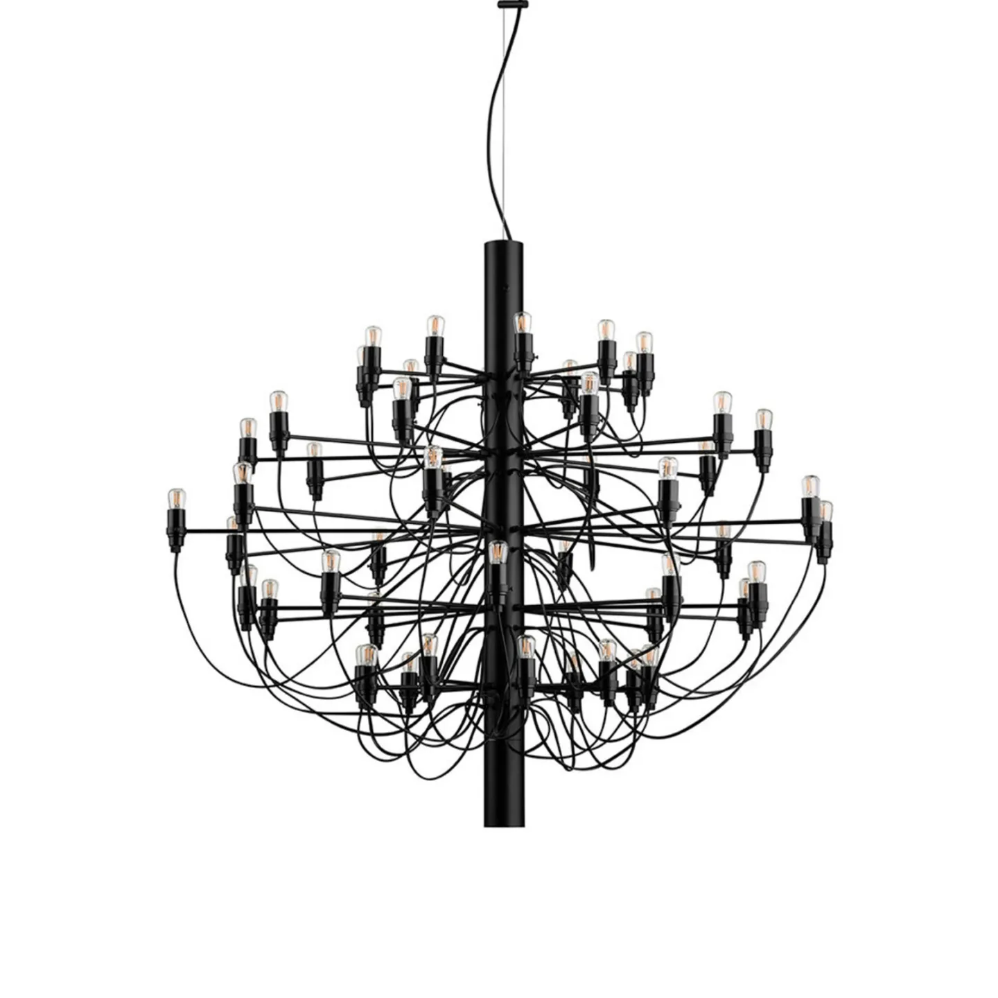 2097/50 LED Pendelleuchte Schwarz - Flos - Wohnzimmer - Metall