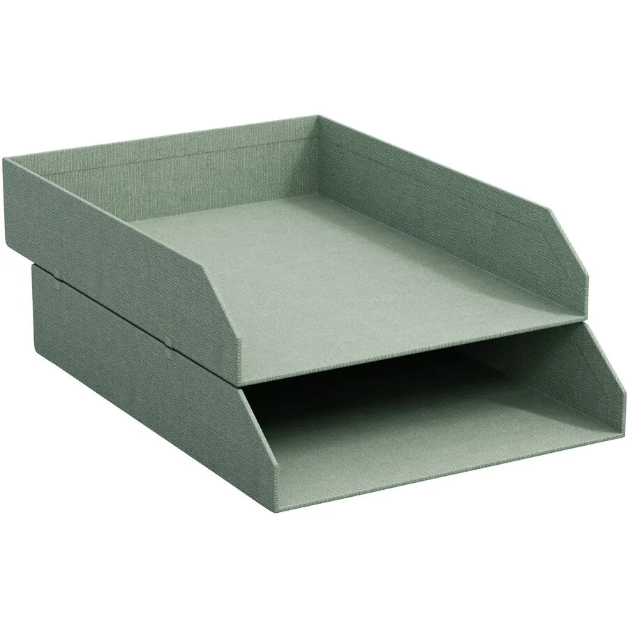 Dokumentenablage Bigso Box - Farbe: soft teal - Material: Papier