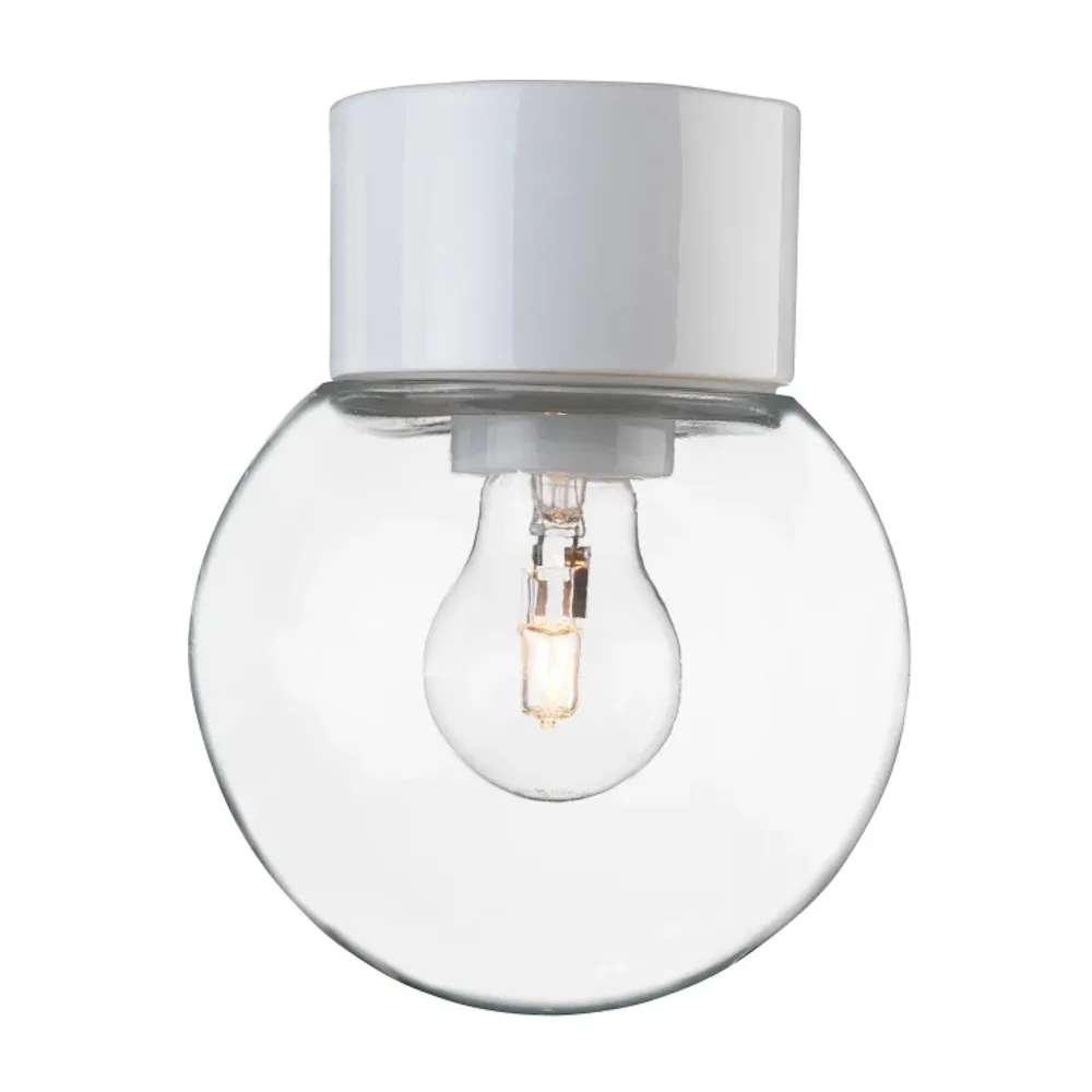 Ifö electric - Classic Glob Ø15 - Badrumslampa - Vit
