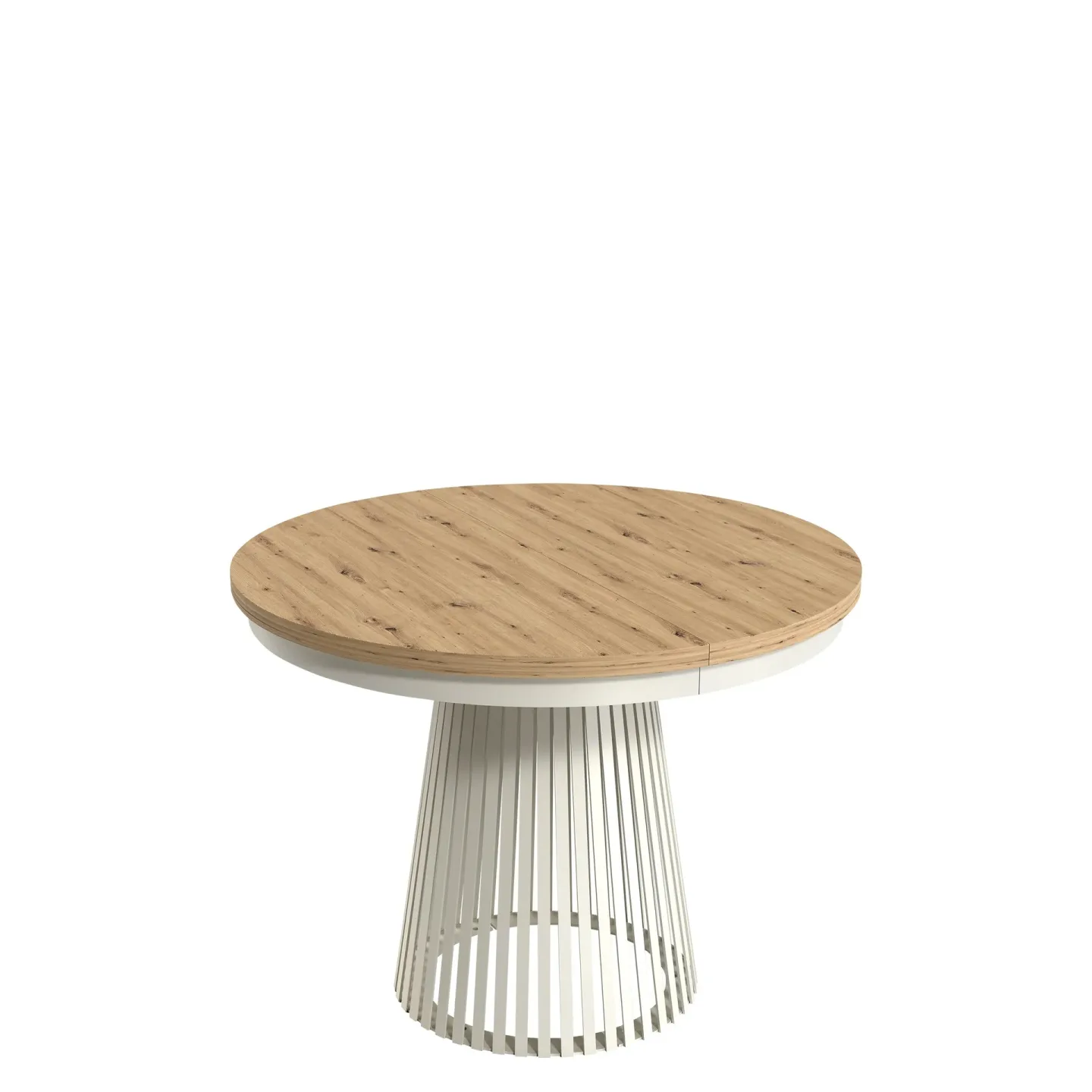 Erylan Matbord rund förlängningsbart 100-180 cm - beige, natur